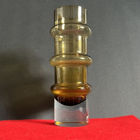 Svensk Form Seda Sweden Bo Borgstrom Bamboo Glass Vase - Picture 14 of 16